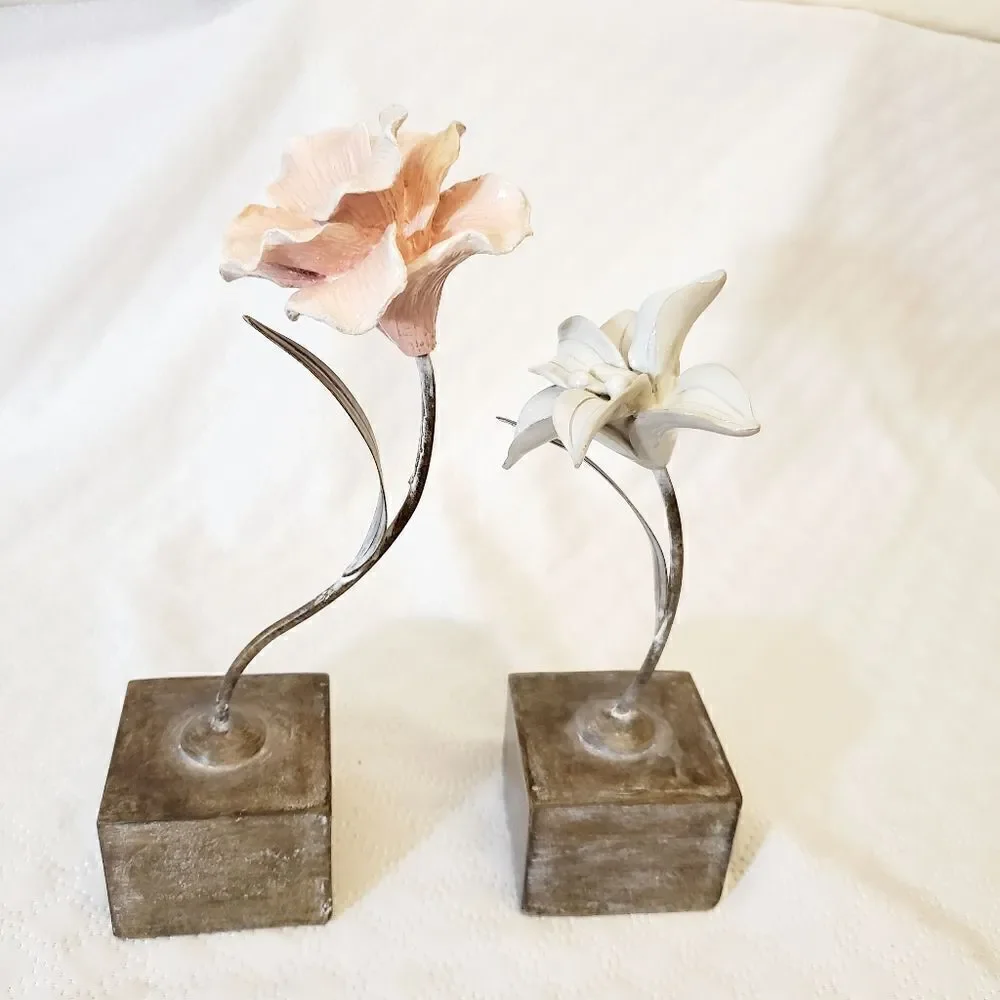 Flowers Table Decor Accent Pieces NWOT